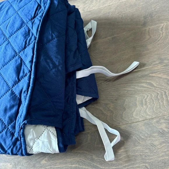 Navy Blue sofa Cover format of 3 pics New with bag - Picture 5 of 12